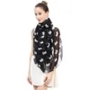 Leuke Schotse Terriër Scottie Dog Pet Animal Print Damesjaal Sjaal Wrap Grote Gift Zacht Lichtgewicht