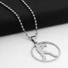 1 stks Rvs Anime Game CS Logo Charm Necklace Go Counter-Strike Logo Symbool Ketting Ronde Global Offensive Hanger Necklace