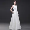 Beach Wedding Dresses 2018 Vestido Noiva Simple White A-Line Party Bridal Gowns