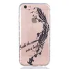 2018 Em relevo transparente TPU soft shell iphone7plus telefone celular capa protetora iphone6s anti-queda casaco dhl livre.