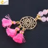 CSJA Indien Dream Catcher Bracelet Plusieurs Couches Wrap Gemmes Naturelles Pierre 108 Mala Perlé Bracelets 7 Chakras 2018 Yoga Prière Bijoux 249e