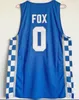 2020 Kentucky College Fan Shop Online Hurtownie Mężczyźni Koszykówka Nosić 3 Adebayo 11Wall 15 Cusins ​​0 Fox 12 miast 23 Davis Koszulki do koszykówki