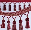 12Meter Hydrange Tassels Bead Pendant Hanging Lace Trim Ribbon For Window curtain wedding Party Decorate Apparel Sewing DIY