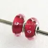 2 pièces 925 fil d'argent Sterling au chalumeau en verre de Murano perles en vrac ajustement européen Bracelet à bricoler soi-même Necklace-m742436883