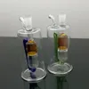 Tipo especial de garrafa de água de vidro circulante Bbong Wwater Tubulação de titânio moedor de unhas, borbulhadores de vidro para cachimbo de fumo cores misturadas