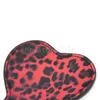 Bondage Faux Leather Red Leopard Print Paddle Slapper Whip Restraint Rollplay Game Fun #R87
