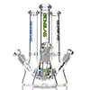 Cachimbo de água de óleo de vidro de 10 "Bongo de vidro Jubos de água grossa articulação feminina 18,8 mm Mini Bubbler Pyrex Bongs