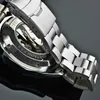 Kazanan Otomatik İzle Erkekler Klasik Şeffaf İskelet Mekanik Saatler, Box2391 ile Saat Relogio Maskulino