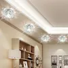 Cristal Lotus Flower Spotlights 5W LED Luzes Luzes Corredores Escadas Aisle Downlight Balcão Varanda Lâmpada de teto