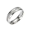 Persönlichkeit Mode Einreihige Diamant Ring Edelstahl Diamant Ring Schmuck Großhandel (Kostenloser Versand)