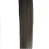 18 "20" 22 "24" Ash Blonde Hair Extensions T1B / Grijs Remy Ombre Hair Extensions Tape 100G Remy Skin Inslag Haar Ombre 40PCS Tape Extensions Grijs