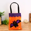 Halloween decoration bag Ghost spide bat witch skull pumpkin printed design hand bag Party cosplay prop non-woven candy gift collection bag