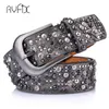 Ancient Rivet Vintage Luxury Designer Punk Belts Women Female Genuine Real Leather Waist Handmade Strap for Jeans dress BL286 S18101807