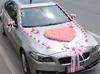 Wedding Car Decoration Flower Set PE Artificial Rose Door Handles and Rearview Mirror Decorate Heart-shaped Wedding Car Decoration287a