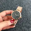 Fashion Brand Women's Girl Metal Steel Band كوارتز ساعة معصم GU35