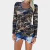 camuflaje de manga larga camisetas