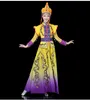 New design long Mongolian Dance clothing ethnic minority dress Chinese performance Folk Dance apparel Stage wear fancy Costumes for Singers