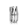 100% 925 anillos de plata esterlina con caja de circón cúbico Caja original para el anillo de moda Pandora para el día de San Valentín Joyería de estilo europeo