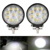 1 stks Nieuwe LED-werkverlichting 27W 12V 6500K High Power LED Offroad Light Round Off Roadt Flood Light for Voating Hunting Hot