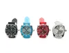 Smoking Pipes Creative watch wristwatch metal grinder, portable two layer electronic watch smoke cutter