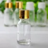 재고 ! 624pcs 15 ml 분명 화장품 아로마 유리 Dropper 병 15 ml 유리 작은 빈 병 스크류 캡