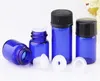 100pcs/lot 1ml 2ml 3ml Blue Glass Essential Oil Bottles Mini Glass Sample Vials bottle Container