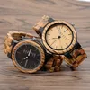 BOBO BIRD marca Original hombres calendario completo relojes pulseras de madera de cuarzo gota Wholer China reloj de lujo para Men248A