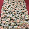 20pcs 흰색 샴페인 녹색 꽃 배경 꽃 벽 벽 벽 결혼 배경 이벤트 파티 장식