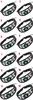 Constellation Zodiac Barcelet Weave Mehrschichtige Wickelarmbänder Armband Manschettenknöpfe für Damen Herren Glas Cabochon Schmuck