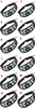 Constellation Zodiac Barcelet Weave Multilayer Wrap Bracelets Wristband Cuff Buttons for Women Men Glass Cabochon Jewelry