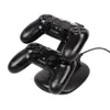 Dual USB Charging Dock Charger Station Stand Holder LED Light pour Playstation 4 PS4 Slim Pro contrôleur sans fil DHL FEDEX EMS LIVRAISON GRATUITE