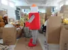 2018 Hot Sale Red Robot Mascot Kostym Vuxen Karaktär Kostym Mascot AS Fashion Freeshipping