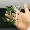 Nuovo tubo di vetro colorato di cartone animato, bong di vetro per tubi di acqua, bong, accessori, ciotole, consegna casuale di colori