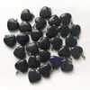 Colgantes de collar de corazón de piedra natural para joyería entera de 20 mm que hace amuletos mixtos surtidos de buena calidad 50 piezas / lote de Navidad Gi219a