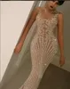 2018 Yousef Aljasmi Vestidos de noche Sin mangas Joya Cuello Barrido Tren Ilusión Vestido de fiesta de lujo Fiesta de noche Tallas grandes Vestidos formales