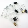 5ML Transparent Square Glass Bottle Cosmetics Spray Empty Bottle Fragrance Packaging Bottle Refillable F613