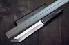 Katana VG10 Damascus Steel Tanto Blade Ebony Handle Fixed Blades Knives With Wood Sheath Collection knife9907976