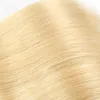 Brasilianisches Echthaar, Remy-Farbe, 613#, glatt, 4 Bündel mit 4 x 4-Spitzenverschluss, mittlere drei freie Teile, blonde Haarprodukte, 20,3–76,2 cm, 5 Stück