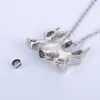 Ash Necklace Stainless Steel Urn Charm Pendant Memorial For Ashes Holder Keepsake Cremation Jewelry +Fill Kit