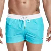 Męskie pnie kąpielowe Nylon Szybki suchy luźny Swimwear Liner siatki Spodenki pływać Swim Draphsting Men Swimsuits Soc Running Joggers