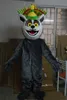 2018 Högkvalitativa heta versioner för valet King Julian Lemur Mascot Kostym för vuxen att bära