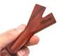 Handmade wooden pipe, solid wood, straight double hole pipe, cigarette holder, pure wood pipe.