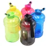 2.2L Duża pojemność Butelki Wodne Przenośne Sporty Sporty na świeżym powietrzu Siłownia Szkolenie Camping Running Plastic Water Bottle 5 kolorów WX9-795