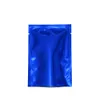 10x15cm Bleu Open Top Aliments Séchés Boeuf Snack Sac D'emballage Thermoscellable Mylar Foil Pouch Emballage Sous Vide Sac Au Détail 100pcs / lot