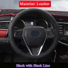 QCBXYYXH Car Styling per Toyota 8th Camry 2018-2019 Coprivolante Volante Coprivolante in pelle Accessorio interno