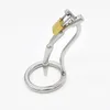 Stainless Steel Male Chastity Belt with Urethral Insert Male Chastity Device New #T65