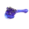 Pyrex Oil Burner Pipes Thick skull Smoking Hand spoon Pipe 3.93 inch Tobacco Dry Herb For Silicone Bong Glass Bubbler Best quality