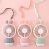 1pcs portable portable fan usb mini dessin animé lapin de lapin lumineux ventilateur rechargeable coloré pour le dortoir étudiant du bureau de voyage FO6398668