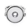 Mode DIY 18mm Noosa Diamantringe Frauen Ingwer Schnappknopf Ring Schmuck DIY Chunk Snap Button Mode Finger Ring Accessoires