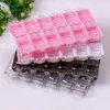 12 Grids Empty Storage Box Rhinestone Acrylic Crystal Beads Jewelry Decoration Nail Art Accessories Pills Container Case F2517